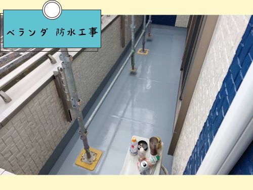 菊池市K様邸 ベランダ防水工事 施工後 外壁塗装 ペイントホームズ熊本北店