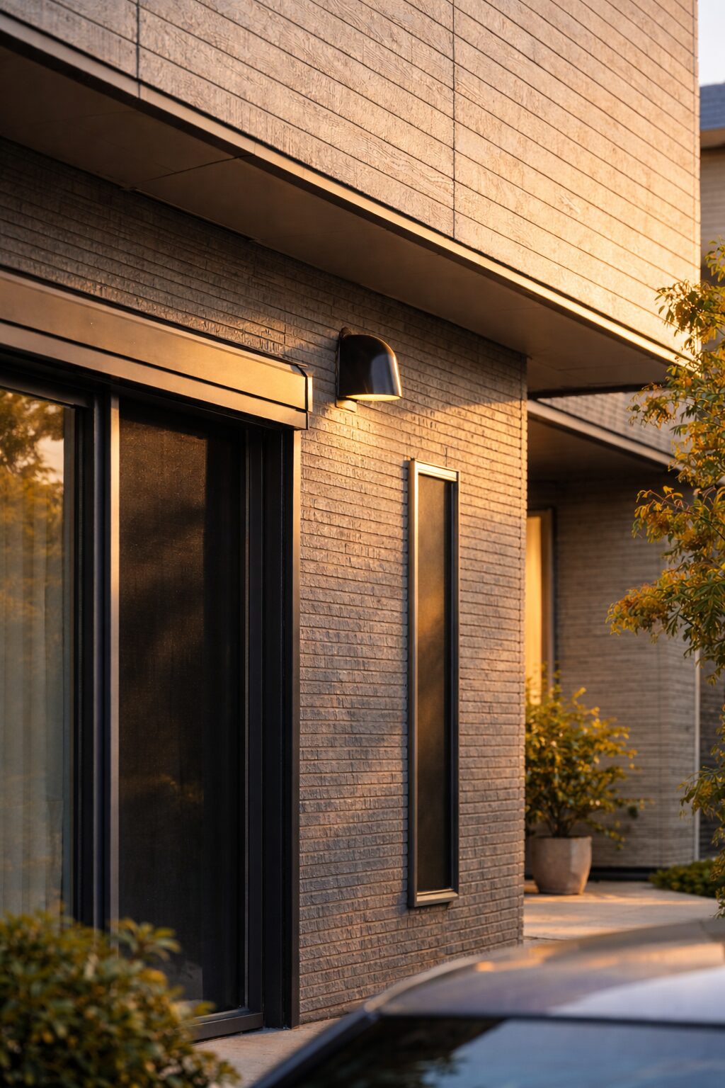 菊池郡・合志市の西日が当たる外壁の様子